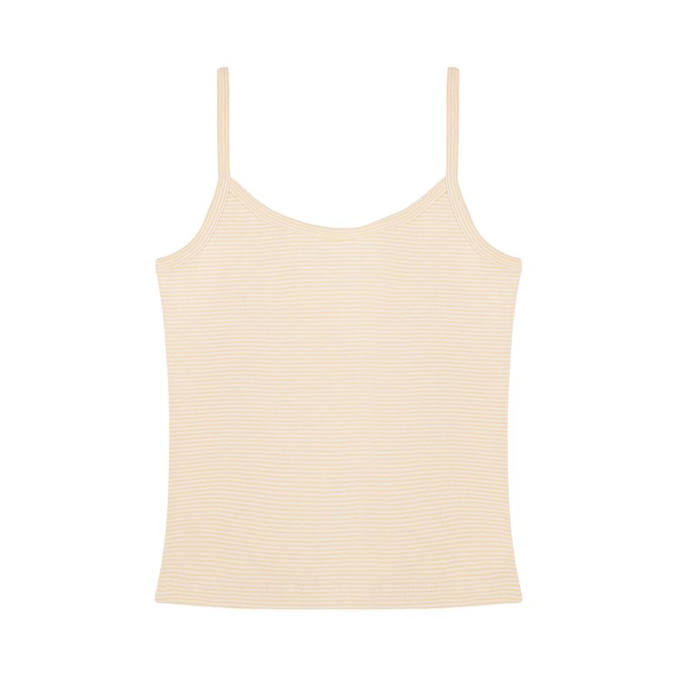 Sporty  Rich Signature Logo House Tank Almond Striped