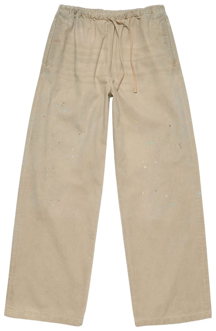 Acne Studios Washed Twill Trousers Light Beige