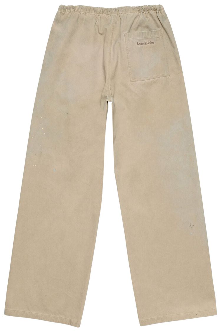 Acne Studios Washed Twill Trousers Light Beige