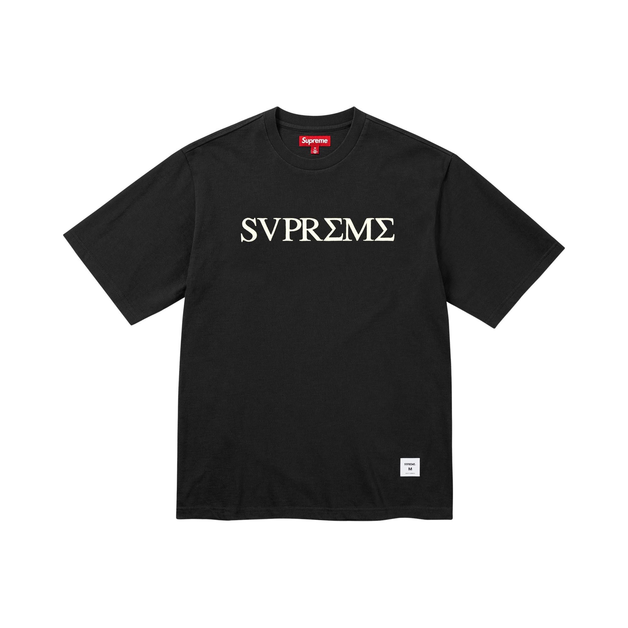 Buy Supreme Greek Short-Sleeve Top 'Black' - SS26KN103 BLACK | GOAT