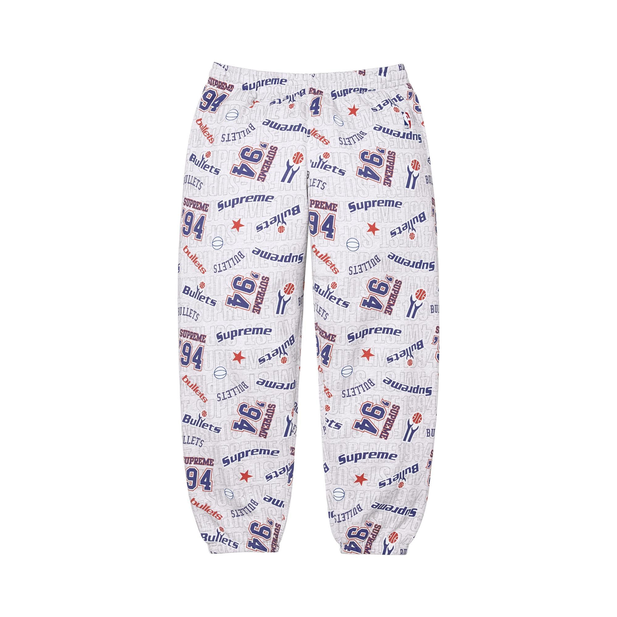 Buy Supreme x Mitchell & Ness Teams Sweatpant 'Ash Grey' - SS26P68