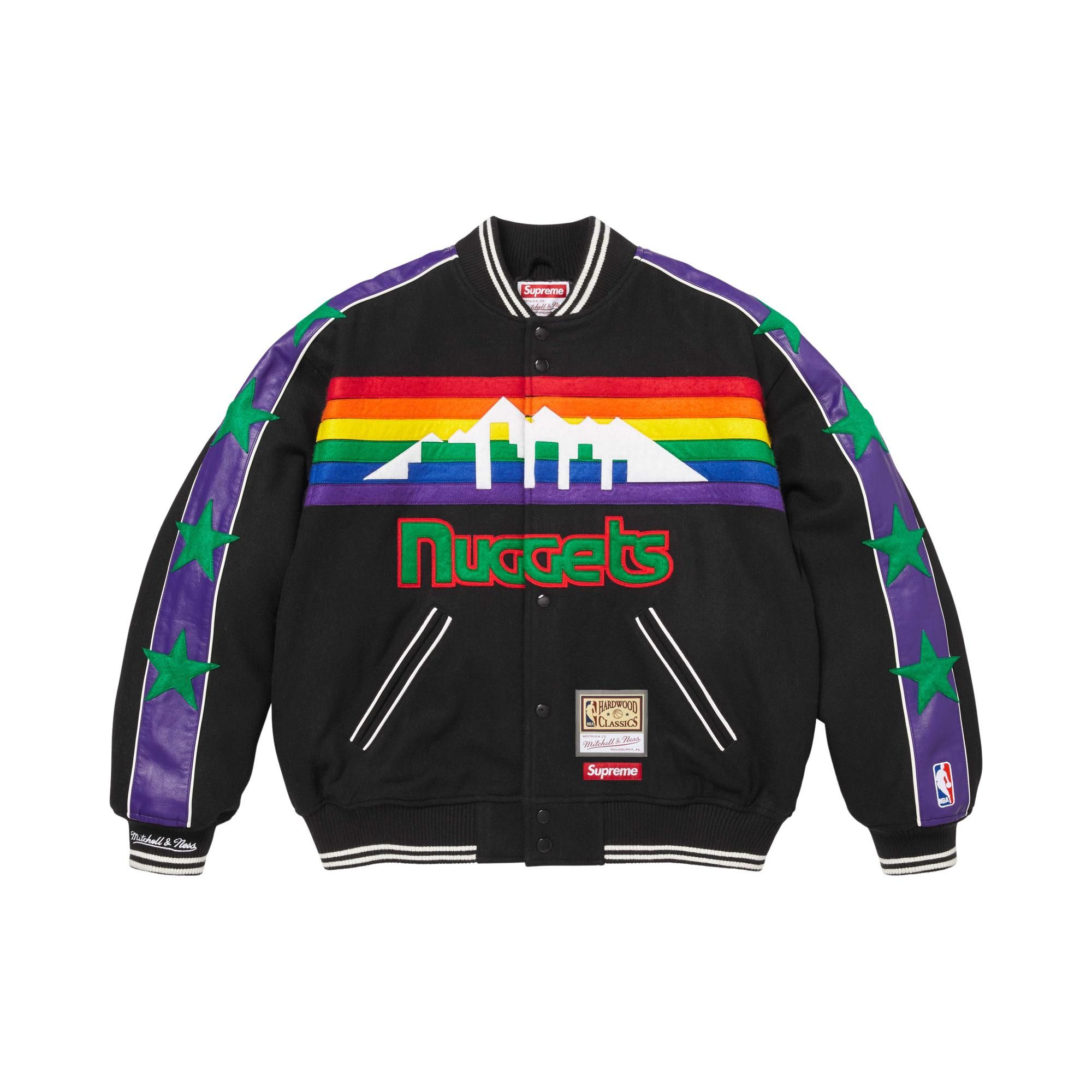 Buy Supreme x Mitchell & Ness Teams Varsity Jacket 'Black Buy Supreme x Mitchell & Ness Teams Varsity Jacket 'Black