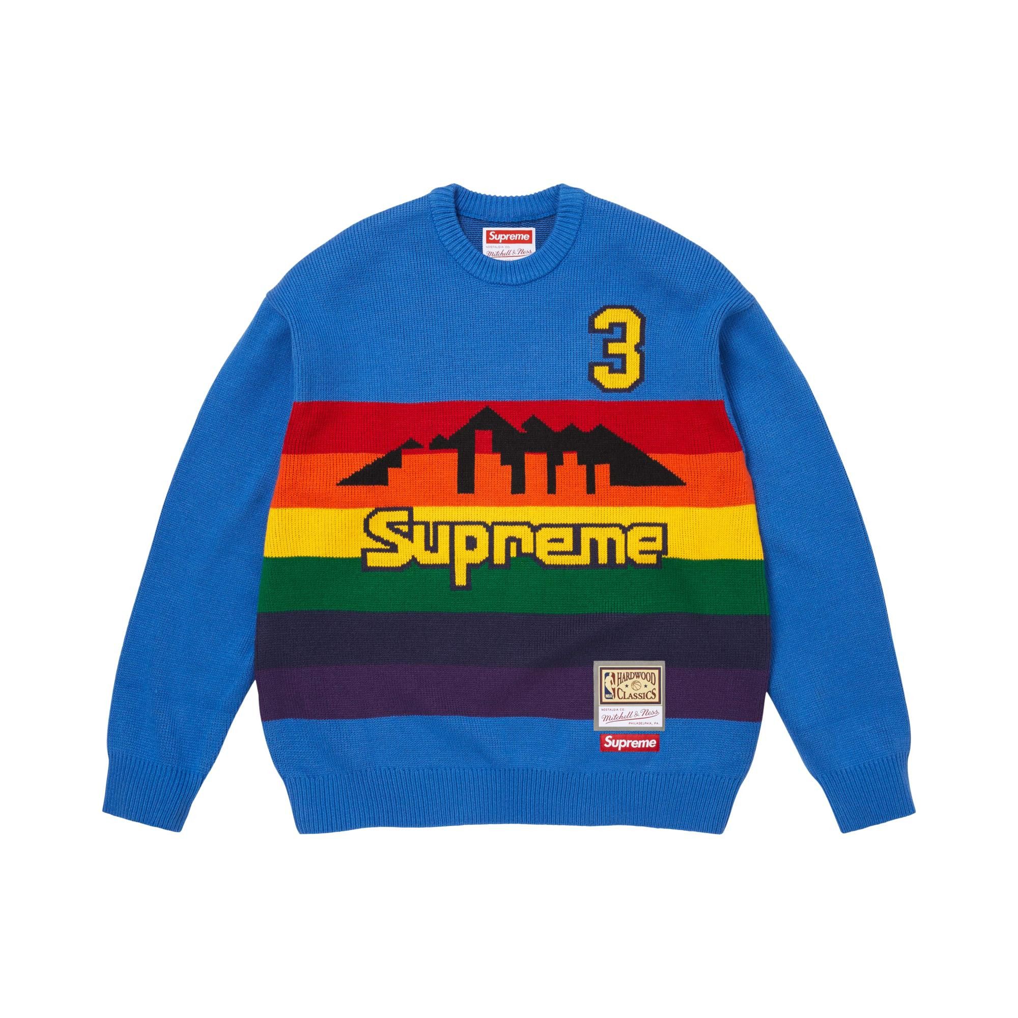 Buy Supreme x Mitchell & Ness Teams Sweater 'Royal' - SS26SK36