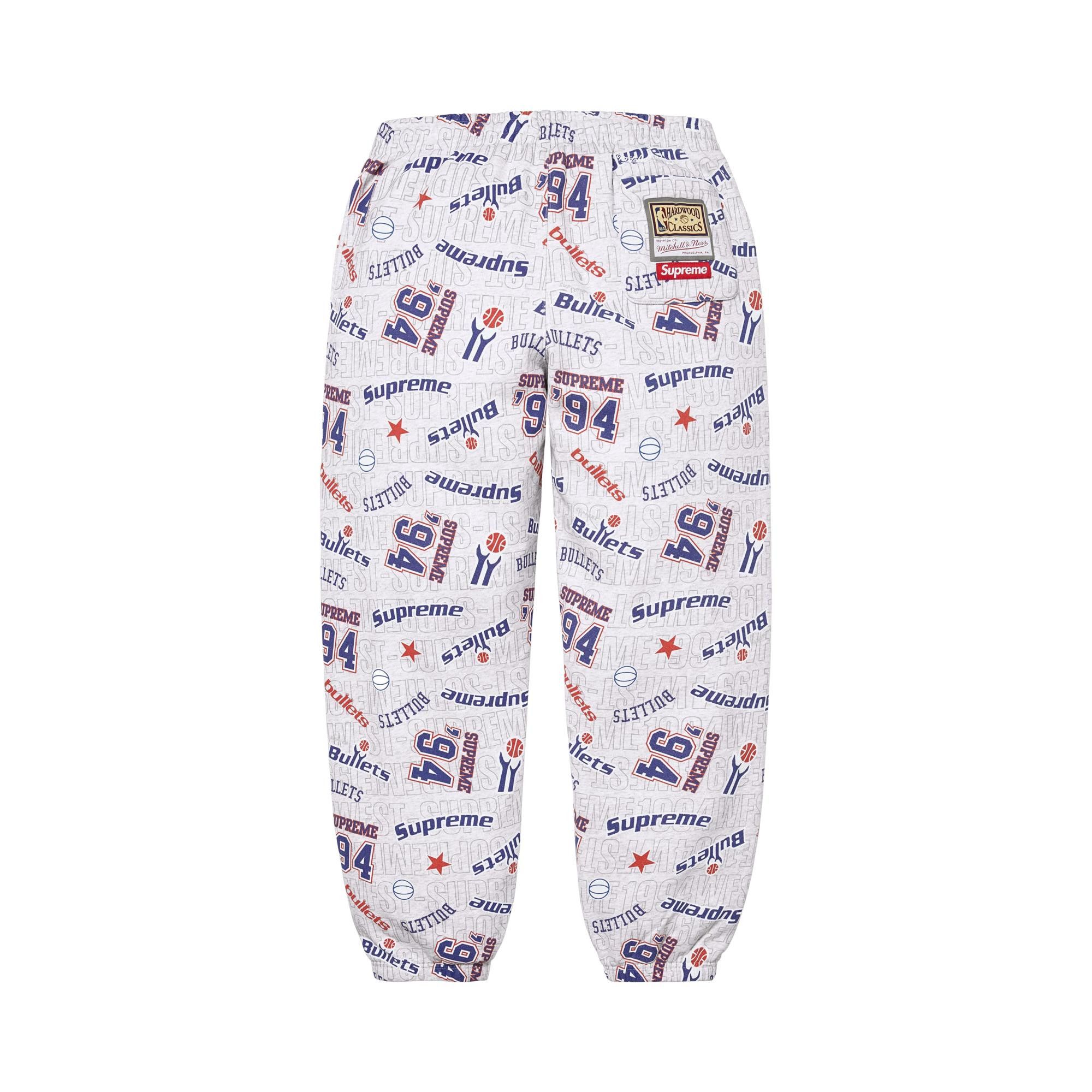 Buy Supreme x Mitchell & Ness Teams Sweatpant 'Ash Grey' - SS26P68
