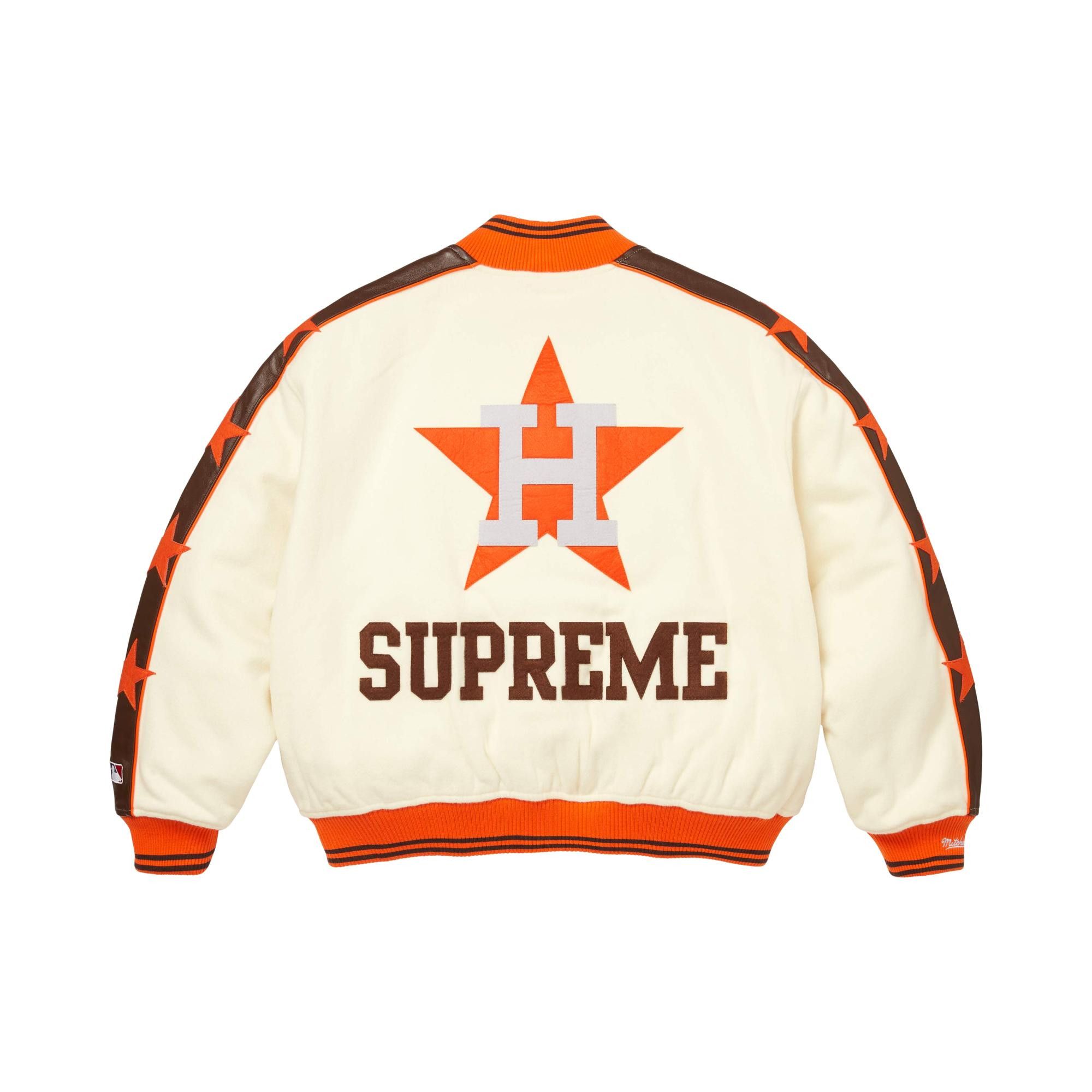 Buy Supreme x Mitchell & Ness Teams Varsity Jacket 'White
