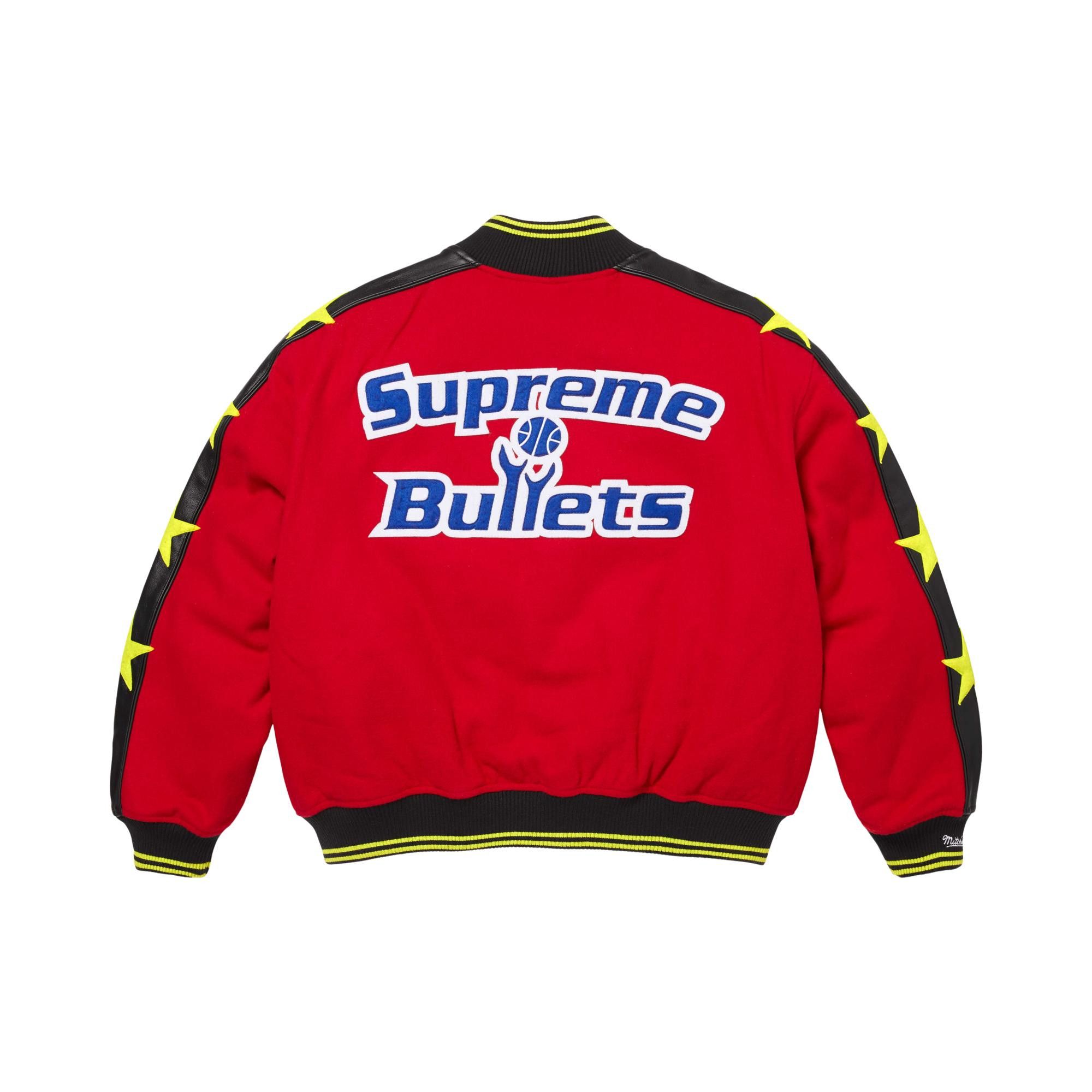 Buy Supreme x Mitchell & Ness Teams Varsity Jacket 'Red' - SS26J71