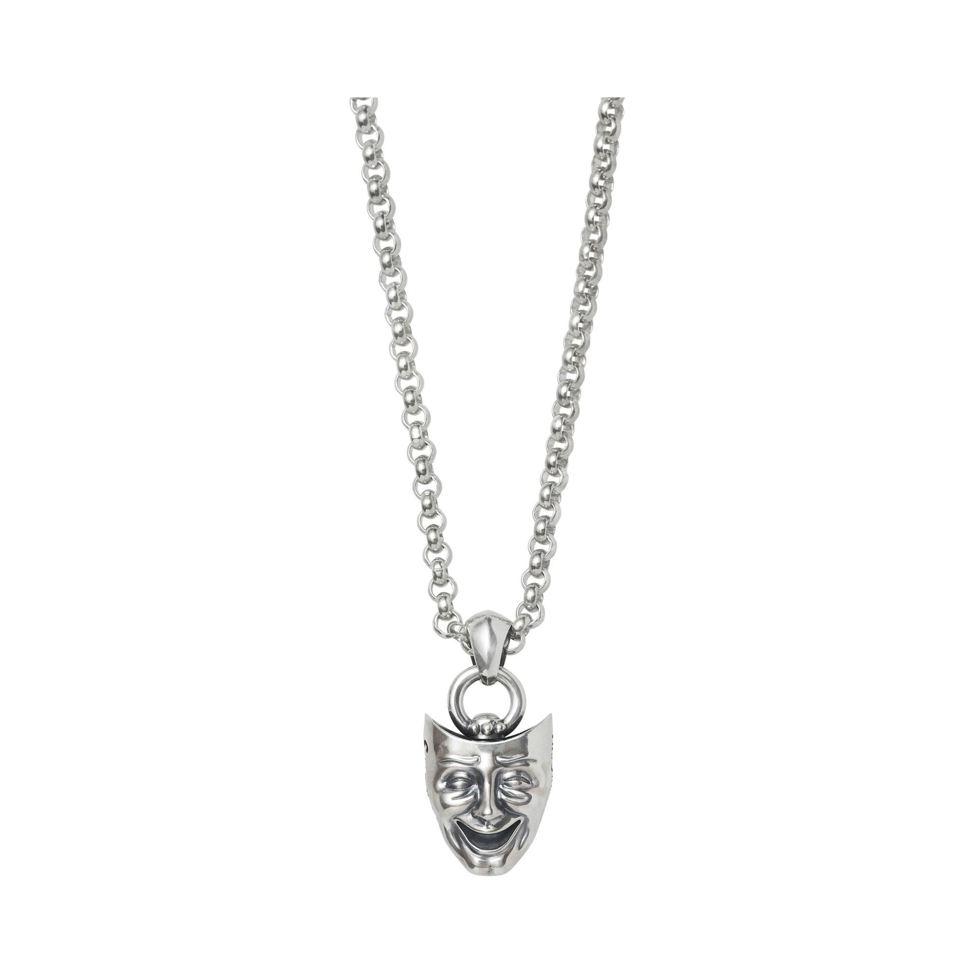 Buy Supreme Drama Masks Pendant 'Silver' - SS26A77 SILVER | GOAT