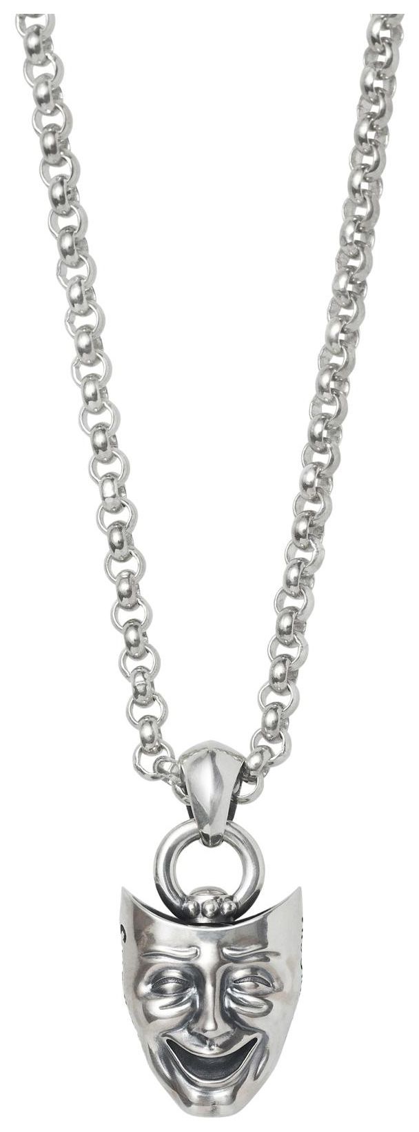 Supreme Drama Masks Pendant Silver