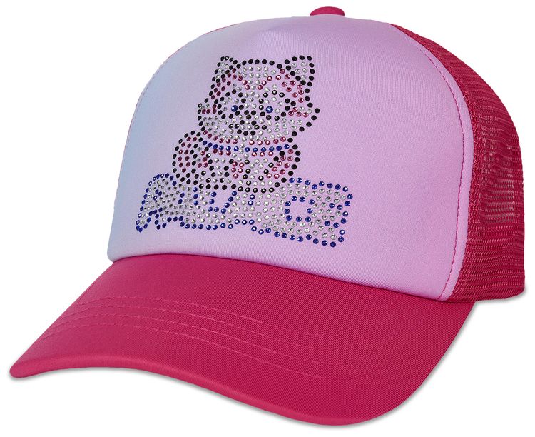 Palace Kitty Rhinestone Trucker Sweet Pink
