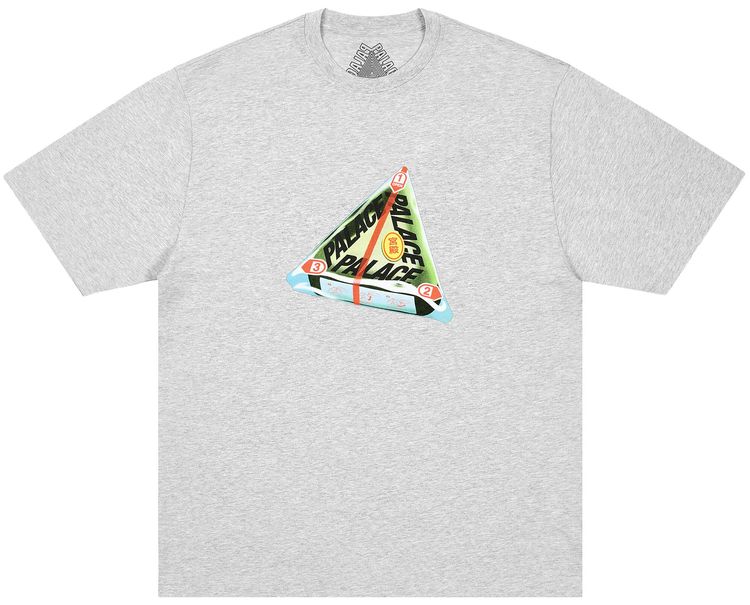 Palace Tri Onigiri T Shirt Grey Marl
