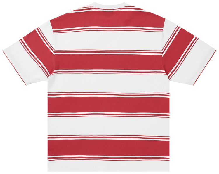 Palace Tidy Stripe T Shirt Red
