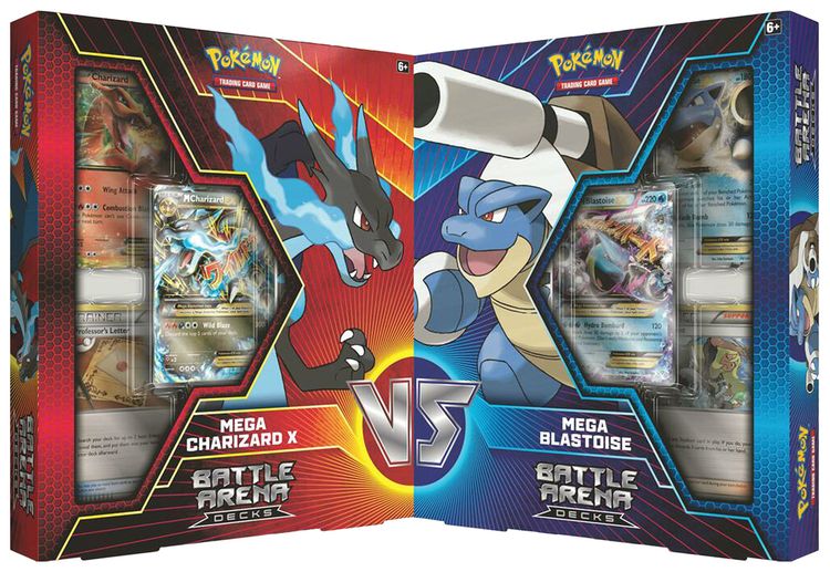 Pokemon Battle Arena Deck Mega Blastoise  Mega Charizard X
