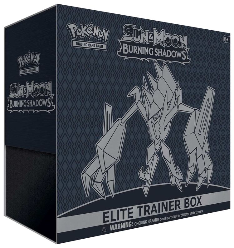 Pokemon Sun  Moon Burning Shadows Elite Trainer Box
