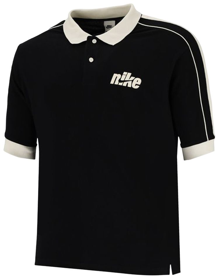 Nike Club Oversized Short Sleeve Polo BlackSail