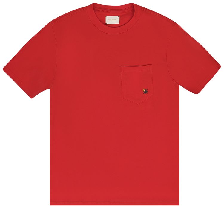 Aime Leon Dore Crest Pocket T Shirt True Red
