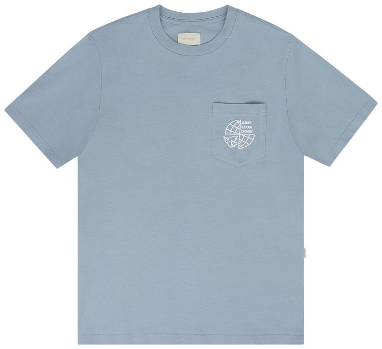 Aime Leon Dore World Peace T Shirt Blue Fog