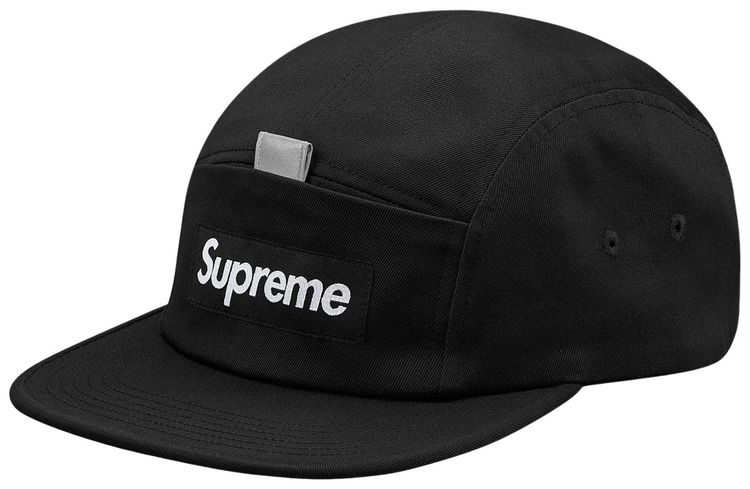 Supreme Reflective Tab Pocket Camp Cap Black