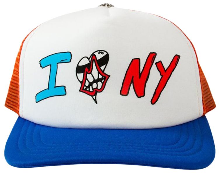 Chrome Hearts Matty Boy Sex Records I Love NY Trucker Hat RedWhiteBlue