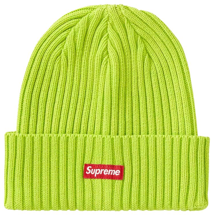 Supreme Overdyed Beanie Lime