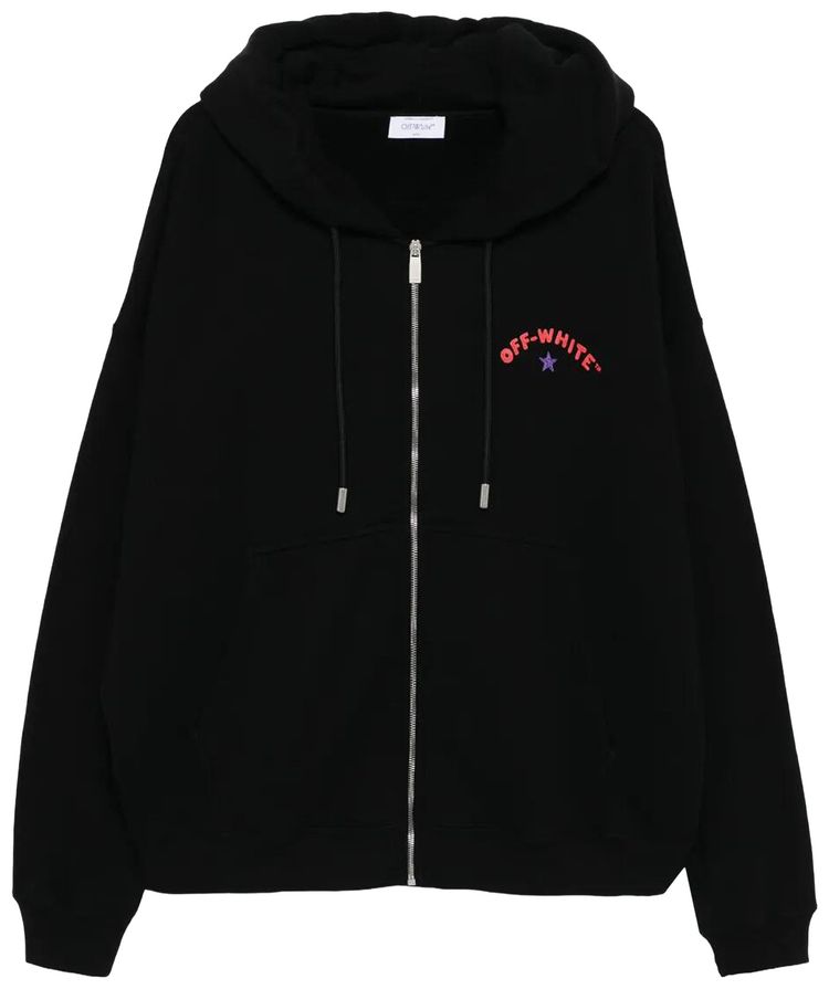 Off White Star Arrow Skate Hoodie Black
