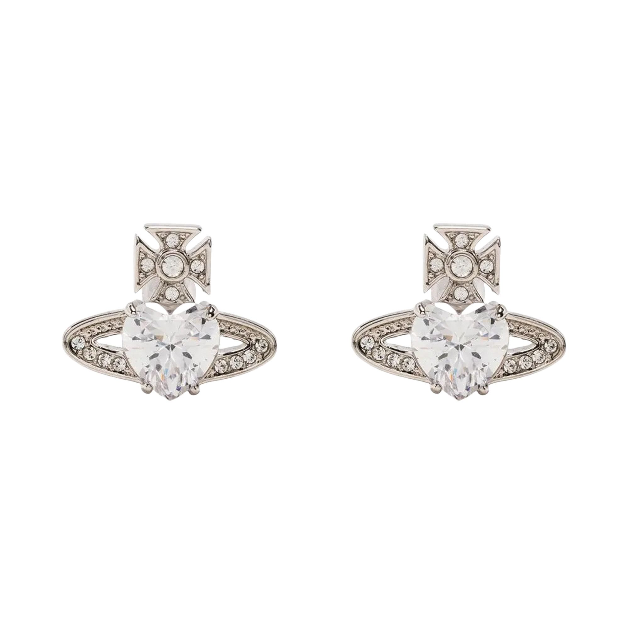 Buy Vivienne Westwood Ariella Earrings 'Platinum/White' - 6201031T