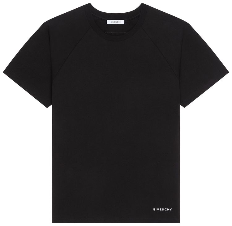 Givenchy Couture Seam Contrasted Stitch T Shirt Black