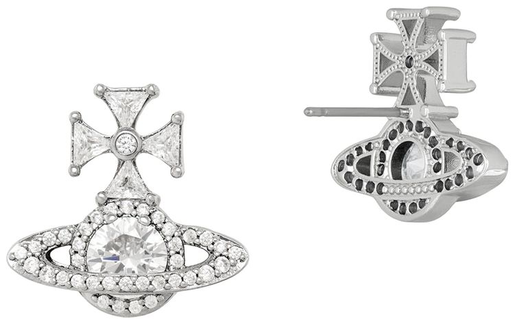 Vivienne Westwood Mila Earrings PlatinumWhite