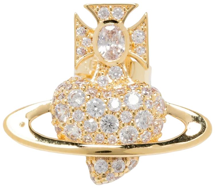 Vivienne Westwood Agnatha Earrings GoldWhite