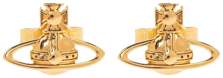 Vivienne Westwood Leodaria Earrings GoldBlack Patina