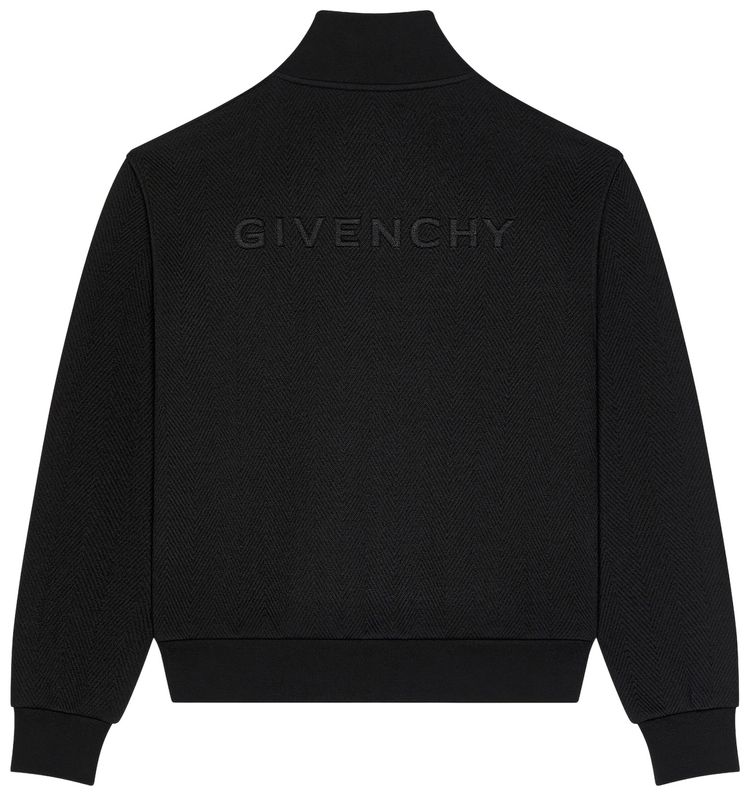 Givenchy Quilted Zipped Sweatshirt Black