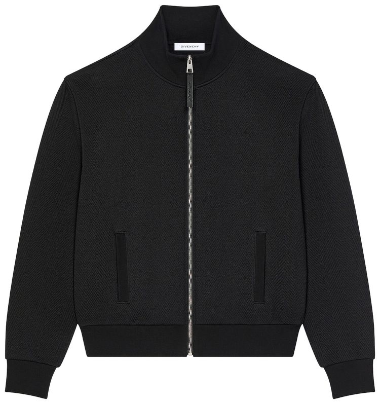 Givenchy Quilted Zipped Sweatshirt Black