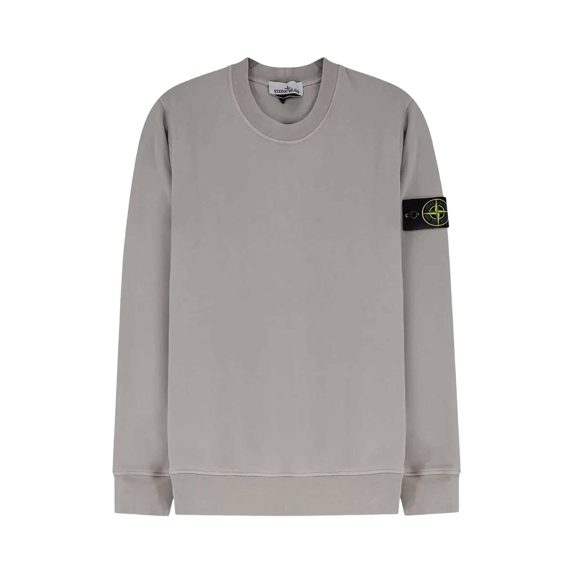 Buy Stone Island Basic Crew Neck Sweatshirt 'Pearl Grey' - 6100060