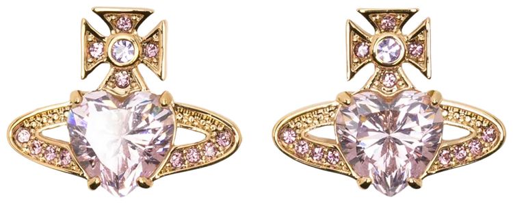 Vivienne Westwood Ariella Earrings GoldLight Pink