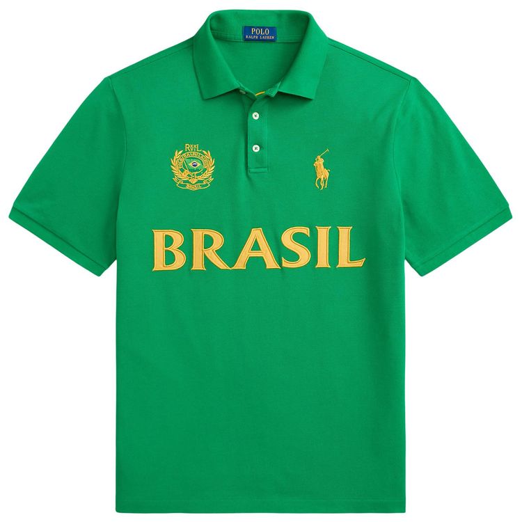 Polo Ralph Lauren Brazil Short Sleeve Mesh Polo Cruise Green