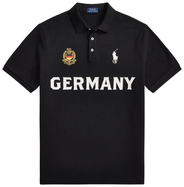 Polo Ralph Lauren Germany Short Sleeve Mesh Polo Polo Black