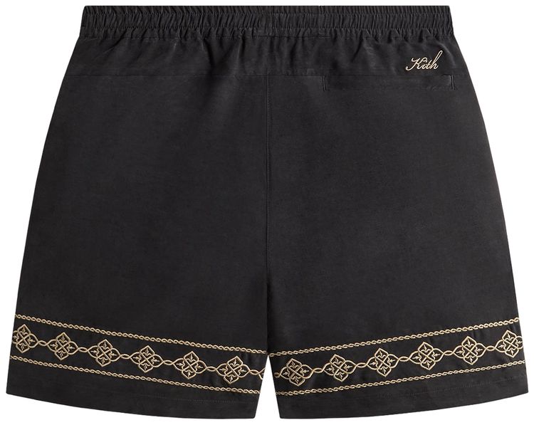 Kith Cupro Linen Cedar Short Black