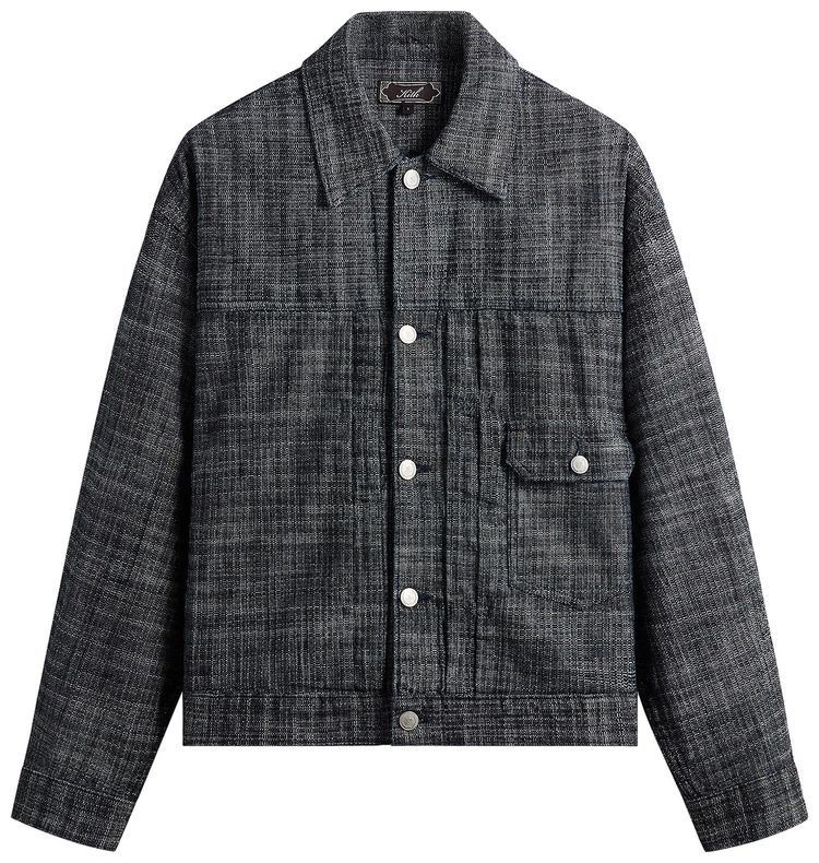Kith Textured Indigo Alonzo Jacket Dark Indigo
