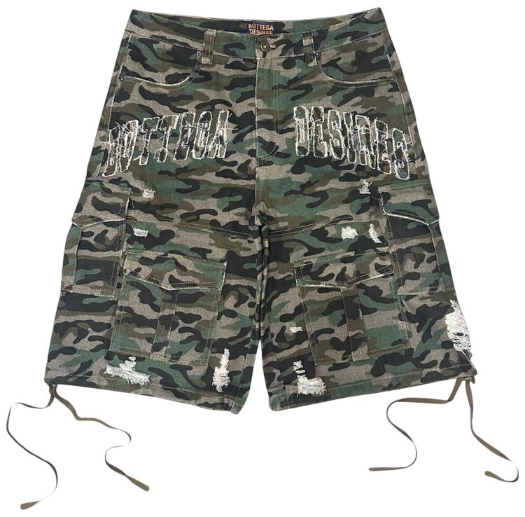 Bottega Desires Cargo Shorts Camouflage