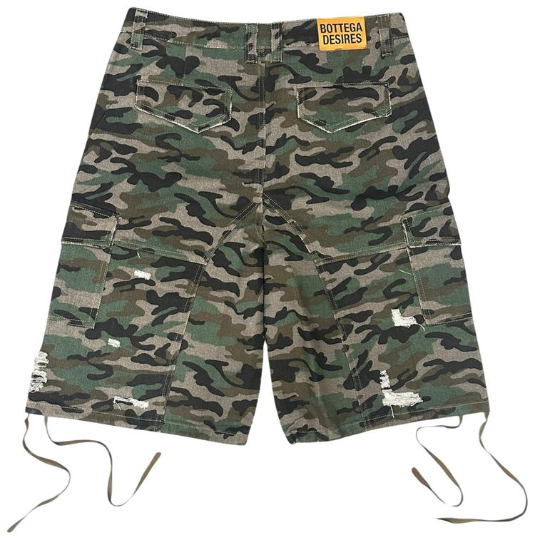 Bottega Desires Cargo Shorts Camouflage