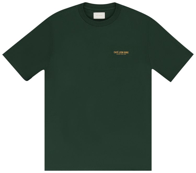 Aime Leon Dore Cafe Leon Dore Logo Tee Botanical Green