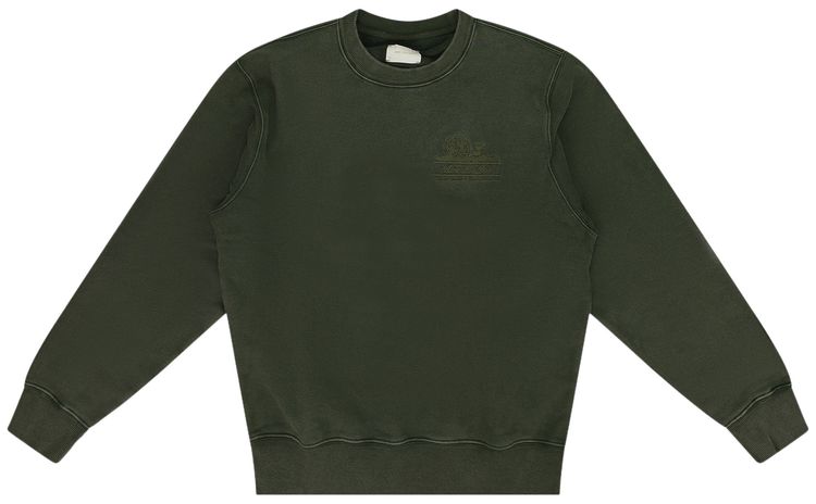Aime Leon Dore Tonal Unisphere Crewneck Sweatshirt Green