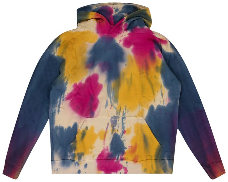 Rhude Tie Dye Hoodie Cream
