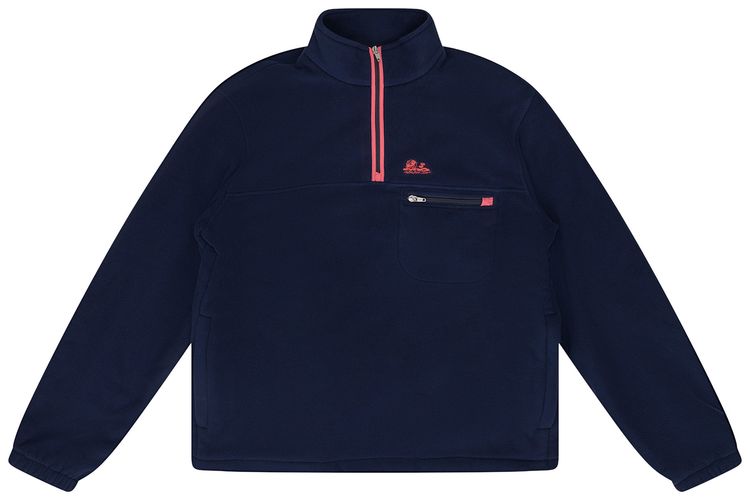 Aime Leon Dore Quarter Zip Fleece Pullover Evening Blue