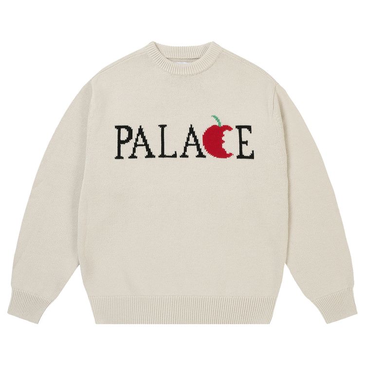 Palace Big Apple Knit Off White