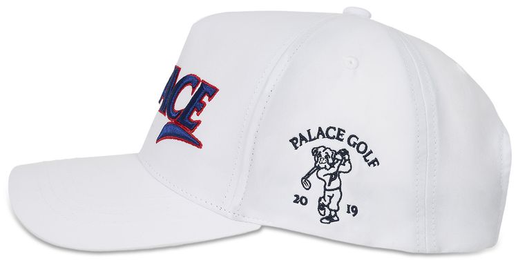 Palace Golf P Frame 5 Panel Snapback White