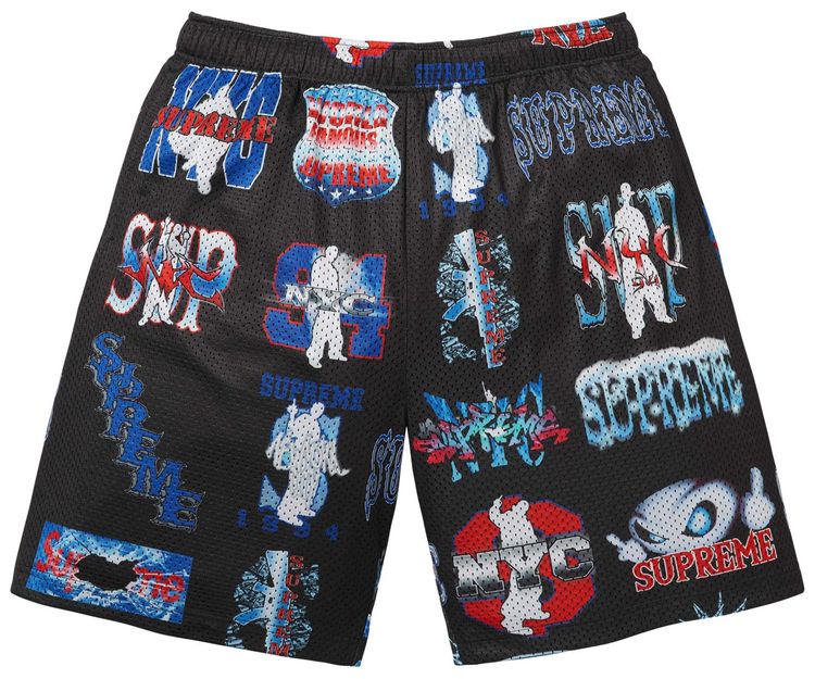 Supreme Flash Mesh Short Black