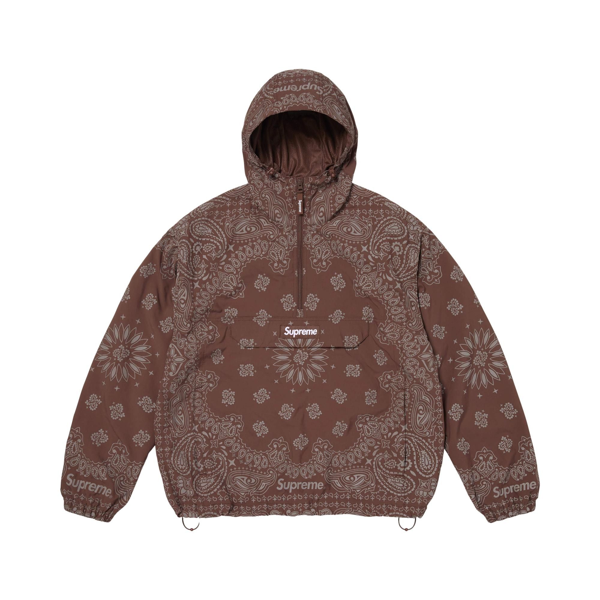 Buy Supreme Reflective Bandana Anorak 'Brown' - SS26J77 BROWN | GOAT