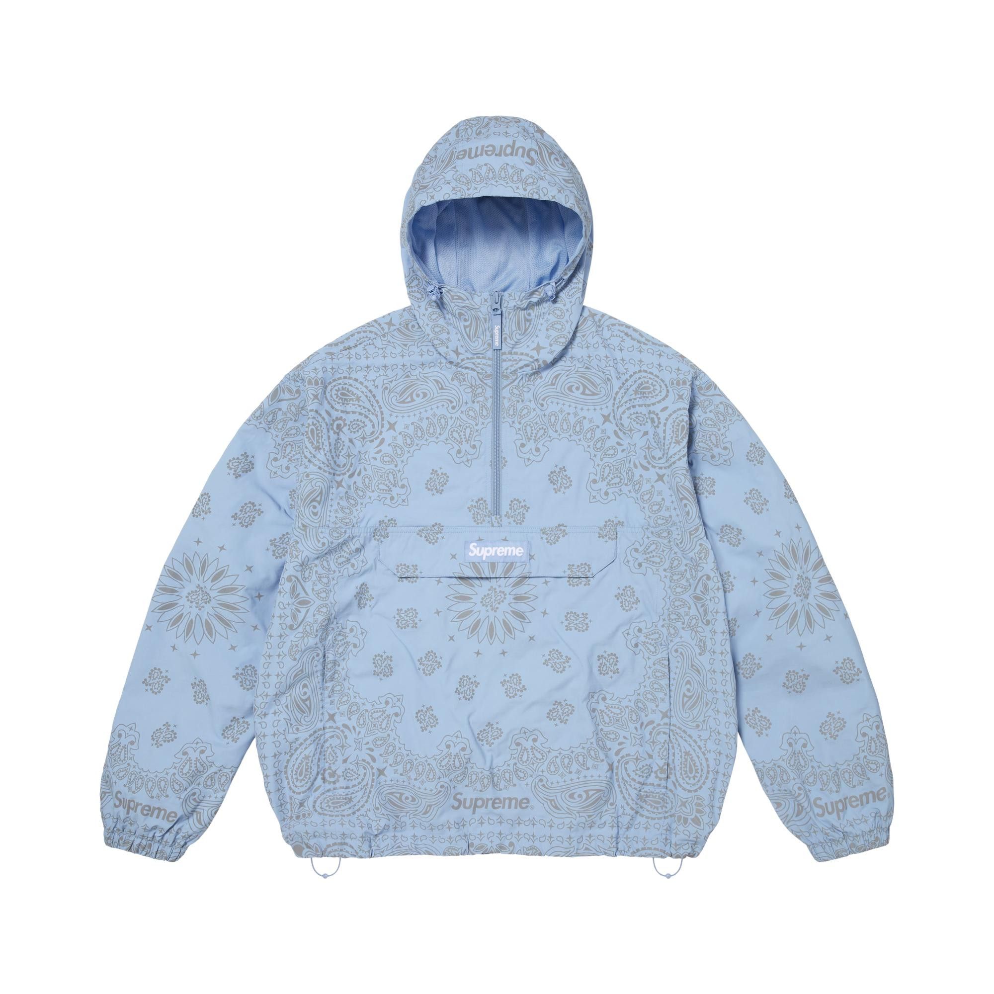 ジャケット・アウター supreme Reflective Bandana Anorak M Buy Supreme Reflective Bandana Anorak 'Light Blue' - SS26J77 LIGHT