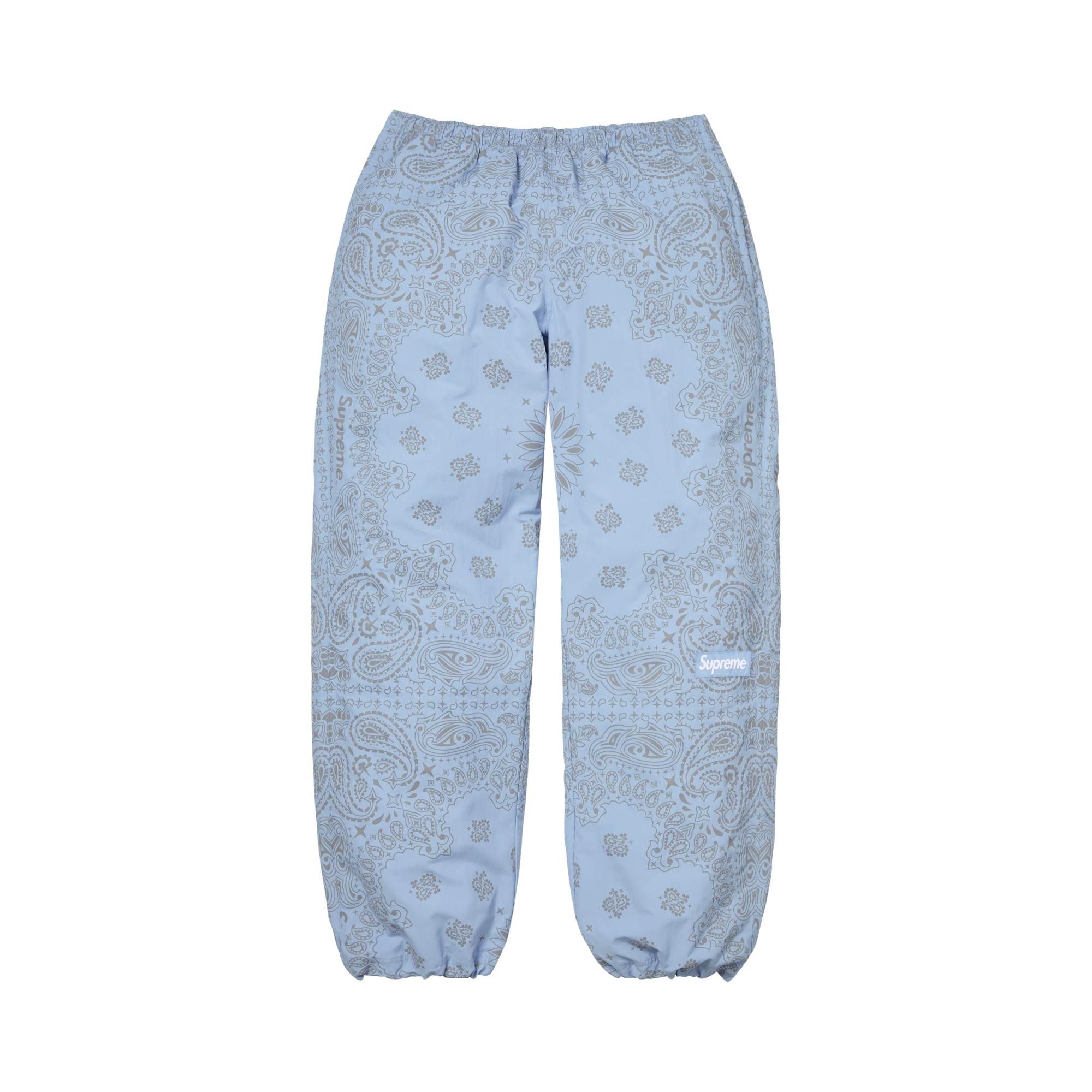 Buy Supreme Reflective Bandana Track Pant 'Light Blue' - SS26P70
