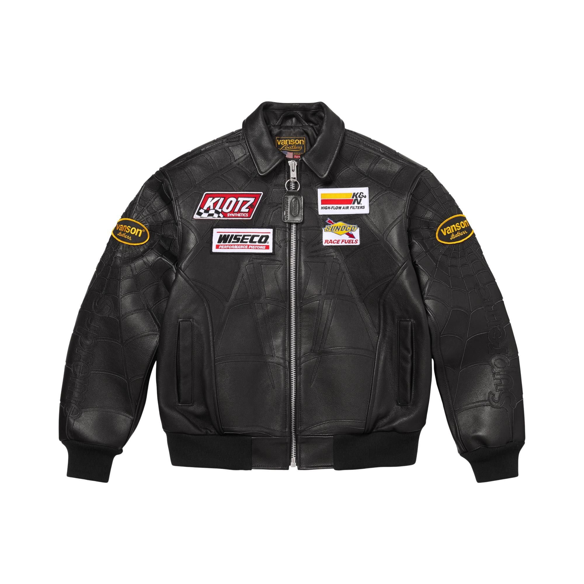 Buy Supreme x Vanson Leathers Spider-Man Jacket 'Black' - SS26J69